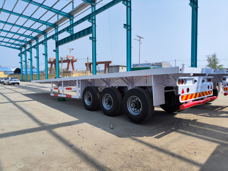 Flat semi-trailer